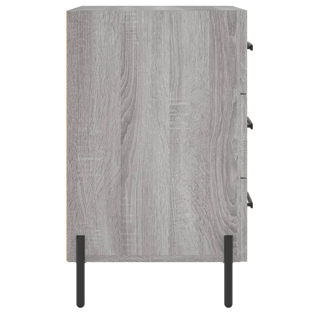 vidaXL Table de chevet sonoma gris 40x40x66 cm bois d'ingénierie