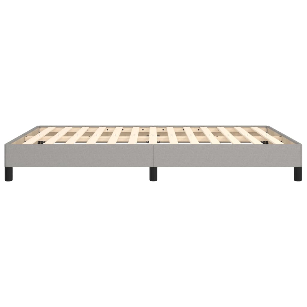 vidaXL Cadre de lit sans matelas gris clair 140x200 cm tissu