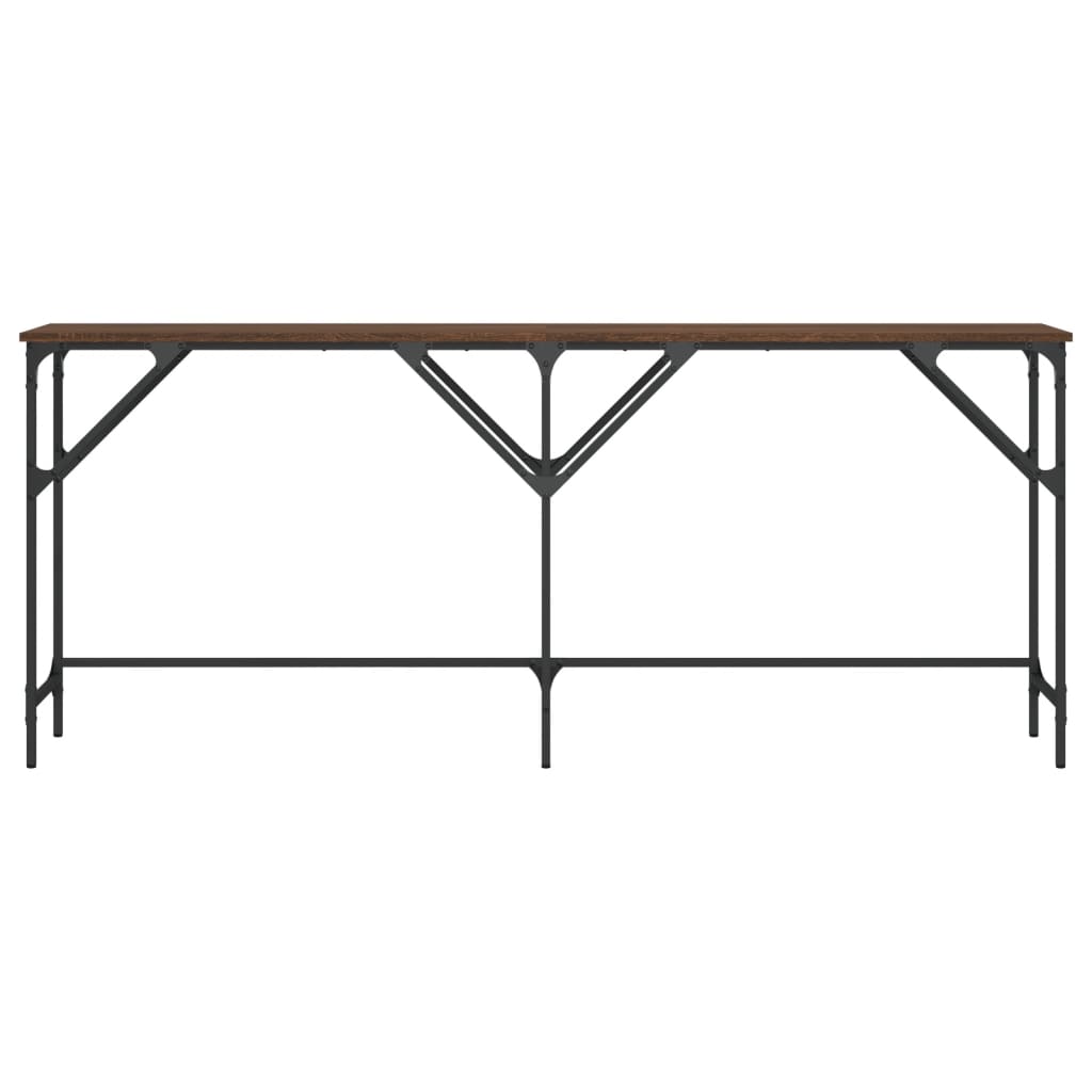 vidaXL Table console chêne marron 180x29x75 cm bois d'ingénierie
