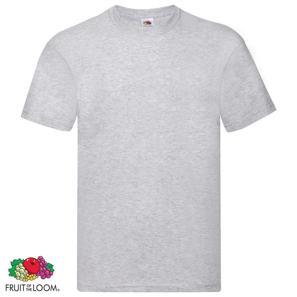 Fruit of the Loom T-shirts originaux 10 pcs Gris 3XL Coton