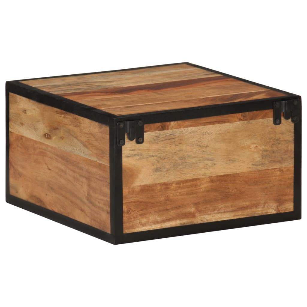 vidaXL Table de chevet murale 35x35x20 cm bois massif d'acacia