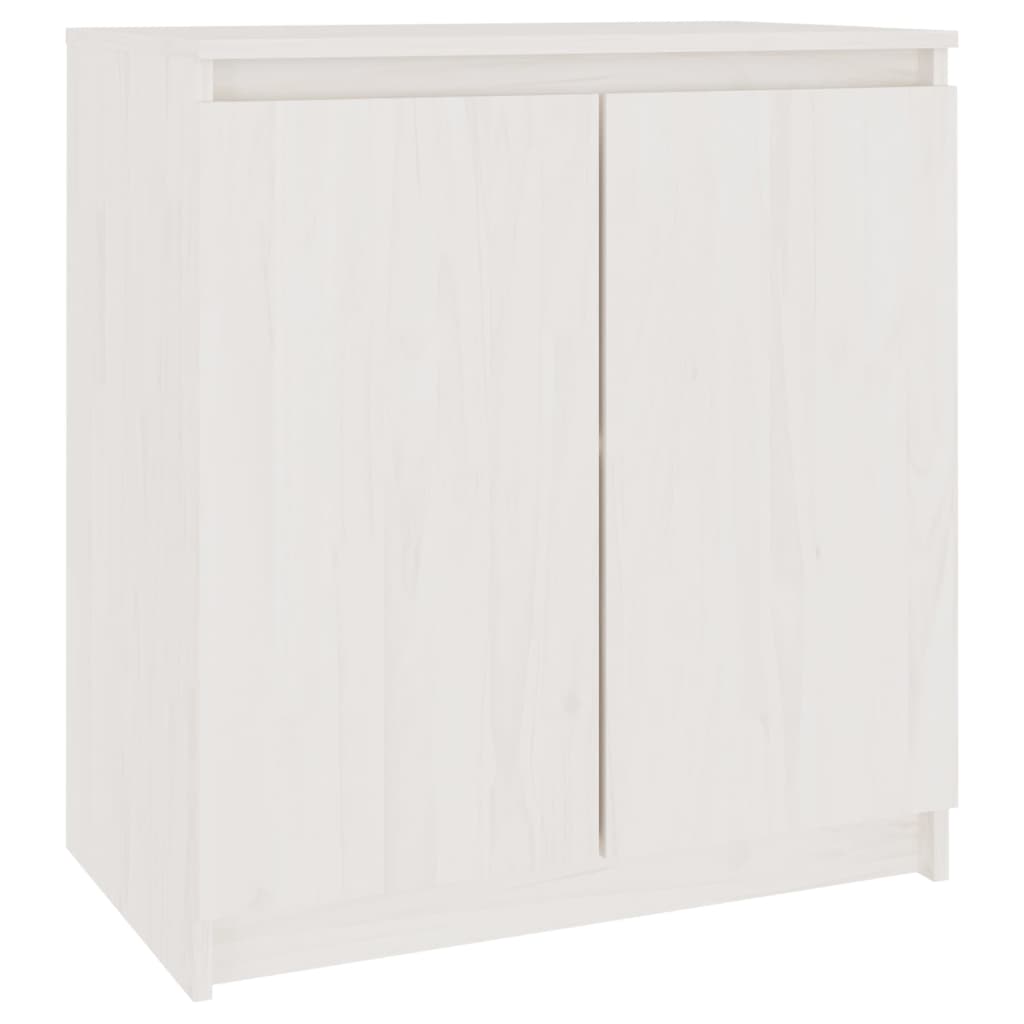 vidaXL Armoire latérale blanc 60x36x65 cm bois de pin massif