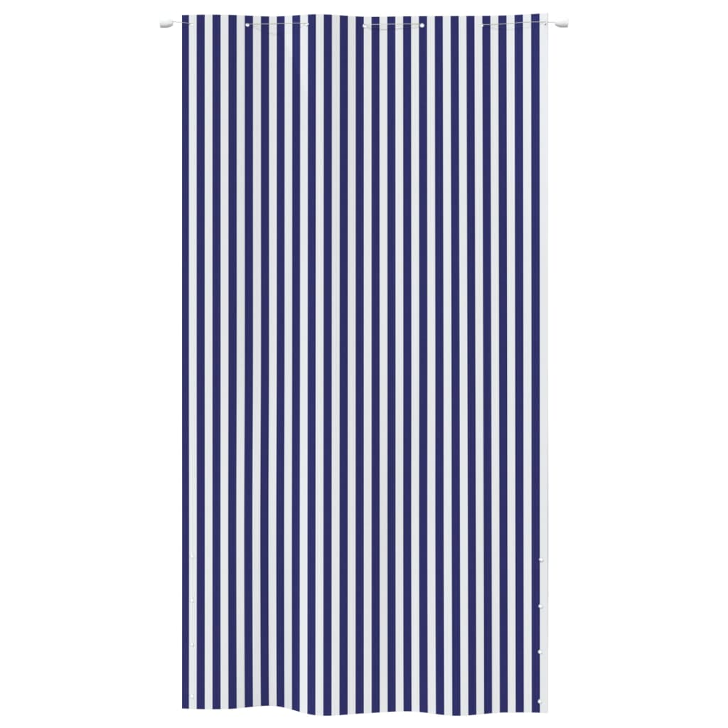 vidaXL Écran de balcon Bleu et blanc 140x240 cm Tissu Oxford