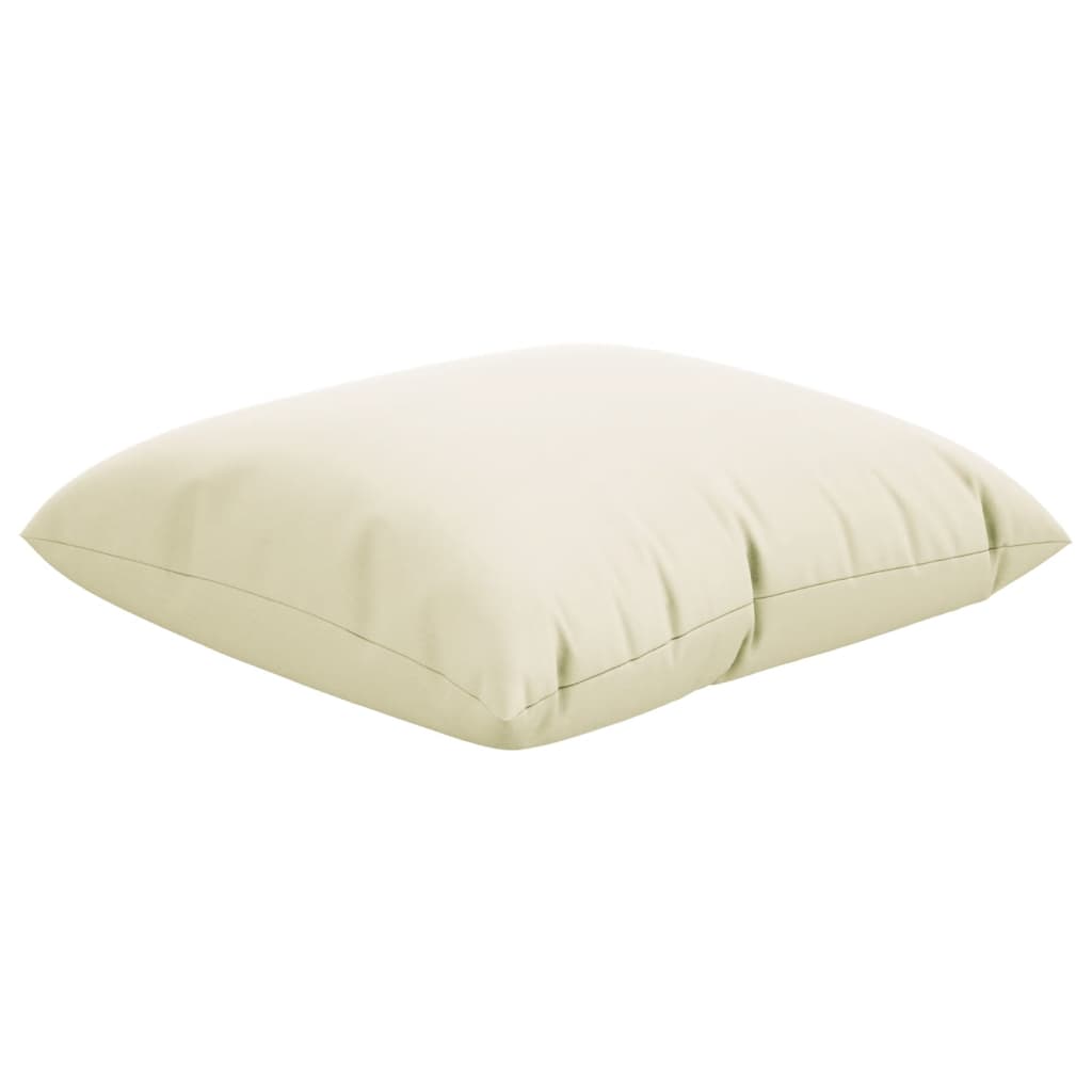 vidaXL Coussins de canapé lot de 4 crème 40x40 cm tissu