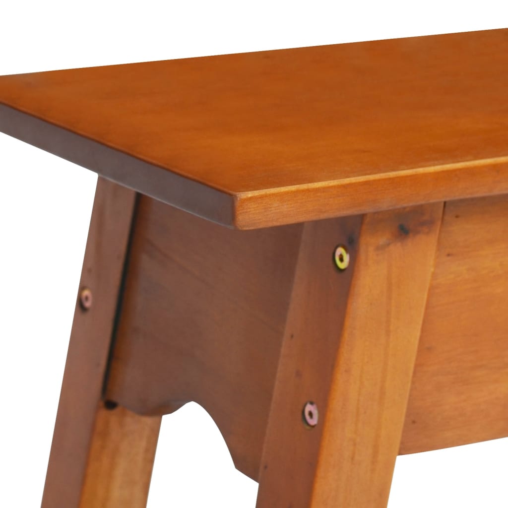 vidaXL Table console 110x30x75 cm bois massif d'acajou