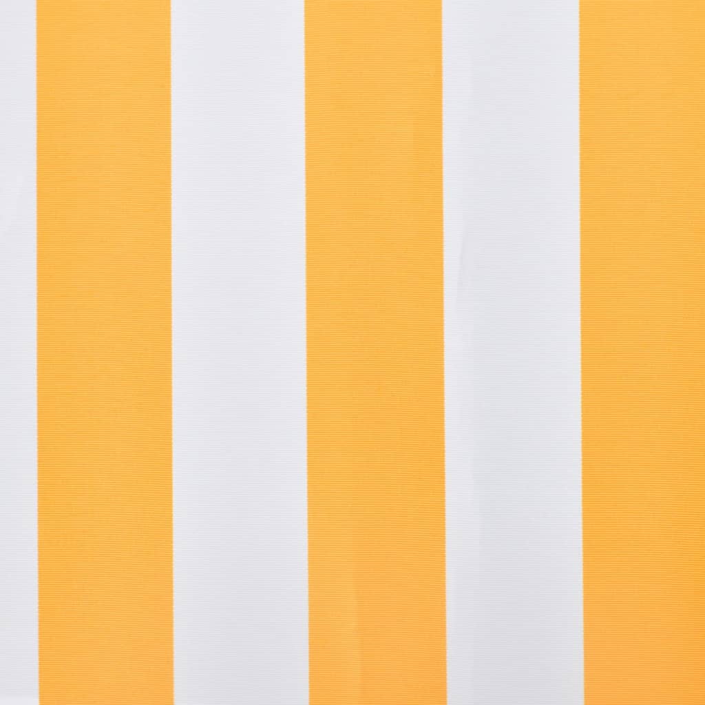 vidaXL Toile d'auvent Orange et blanc 350x250 cm