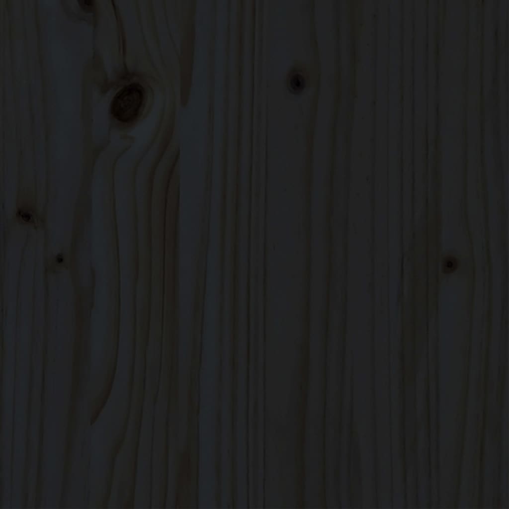 vidaXL Cadre de lit Noir Bois massif 160x200 cm