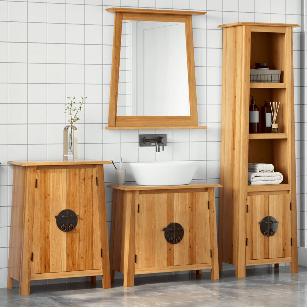 vidaXL Ensemble de meubles de salle de bain 4 pcs bois de pin massif