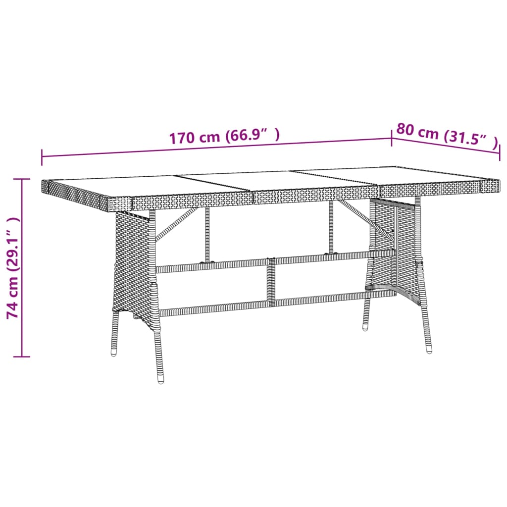 vidaXL Ensemble à manger de jardin 9 pcs Résine tressée Noir