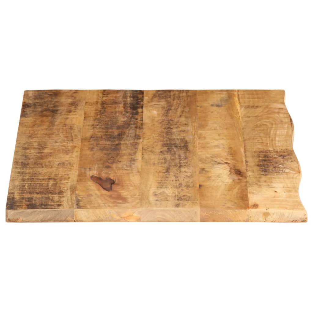 vidaXL Dessus de table 80x60x2,5 cm bord vif bois massif manguier brut