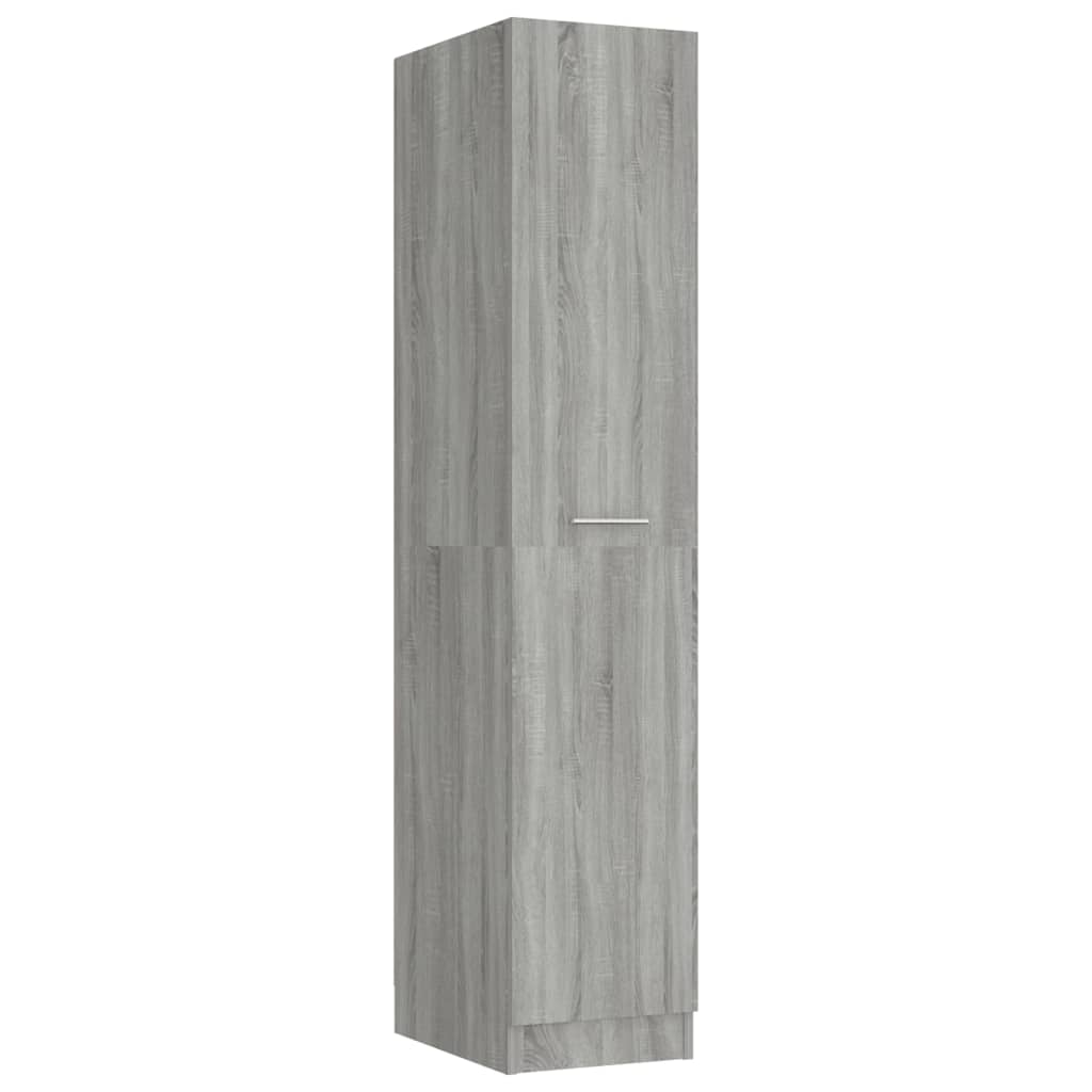 vidaXL Armoire apothicaire Sonoma gris 30x42,5x150cm Bois d'ingénierie