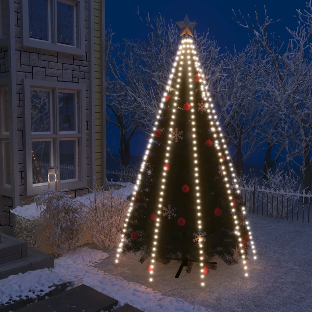 vidaXL Guirlande lumineuse d'arbre de Noël 400 LED Blanc froid 400 cm