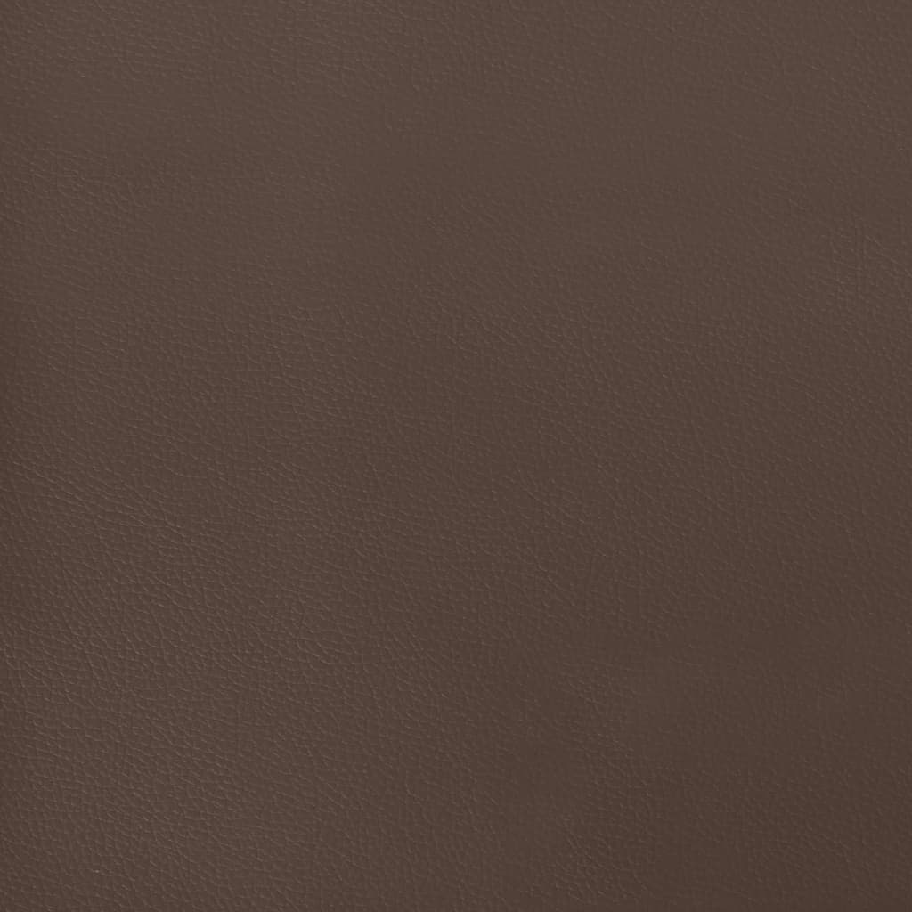 vidaXL Cadre de lit Marron 200x200 cm Similicuir