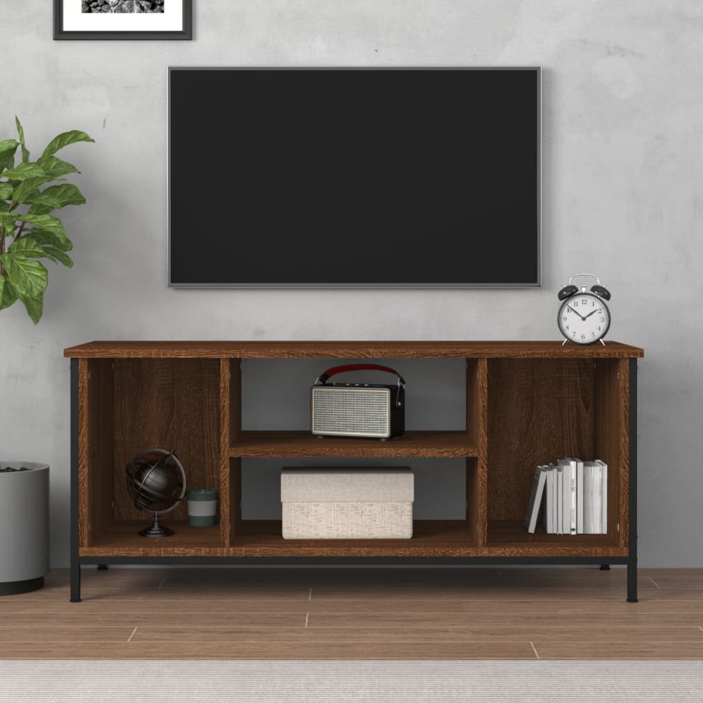 vidaXL Meuble TV chêne marron 102x35x45 cm bois d'ingénierie