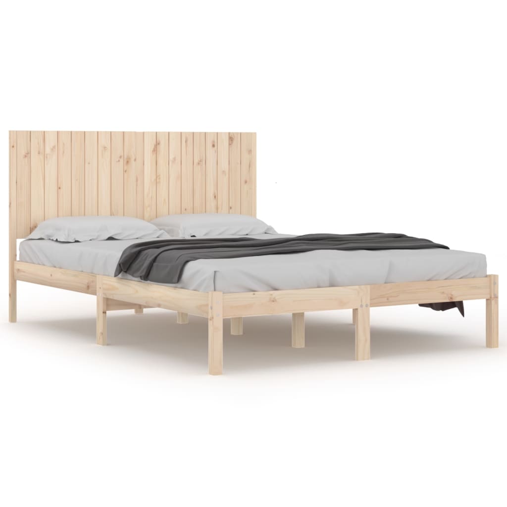 vidaXL Cadre de lit bois massif 180x200 cm super king