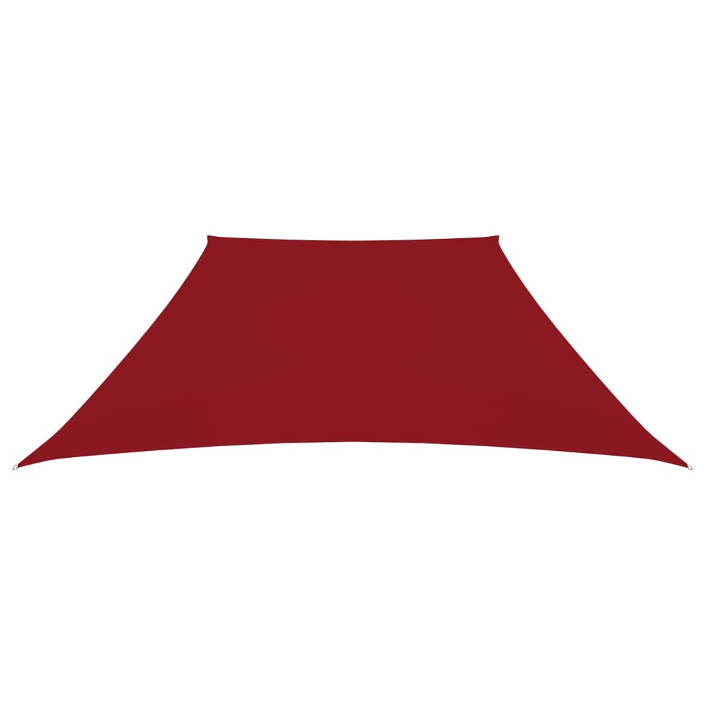 vidaXL Voile de parasol Tissu Oxford trapèze 3/4x2 m Rouge