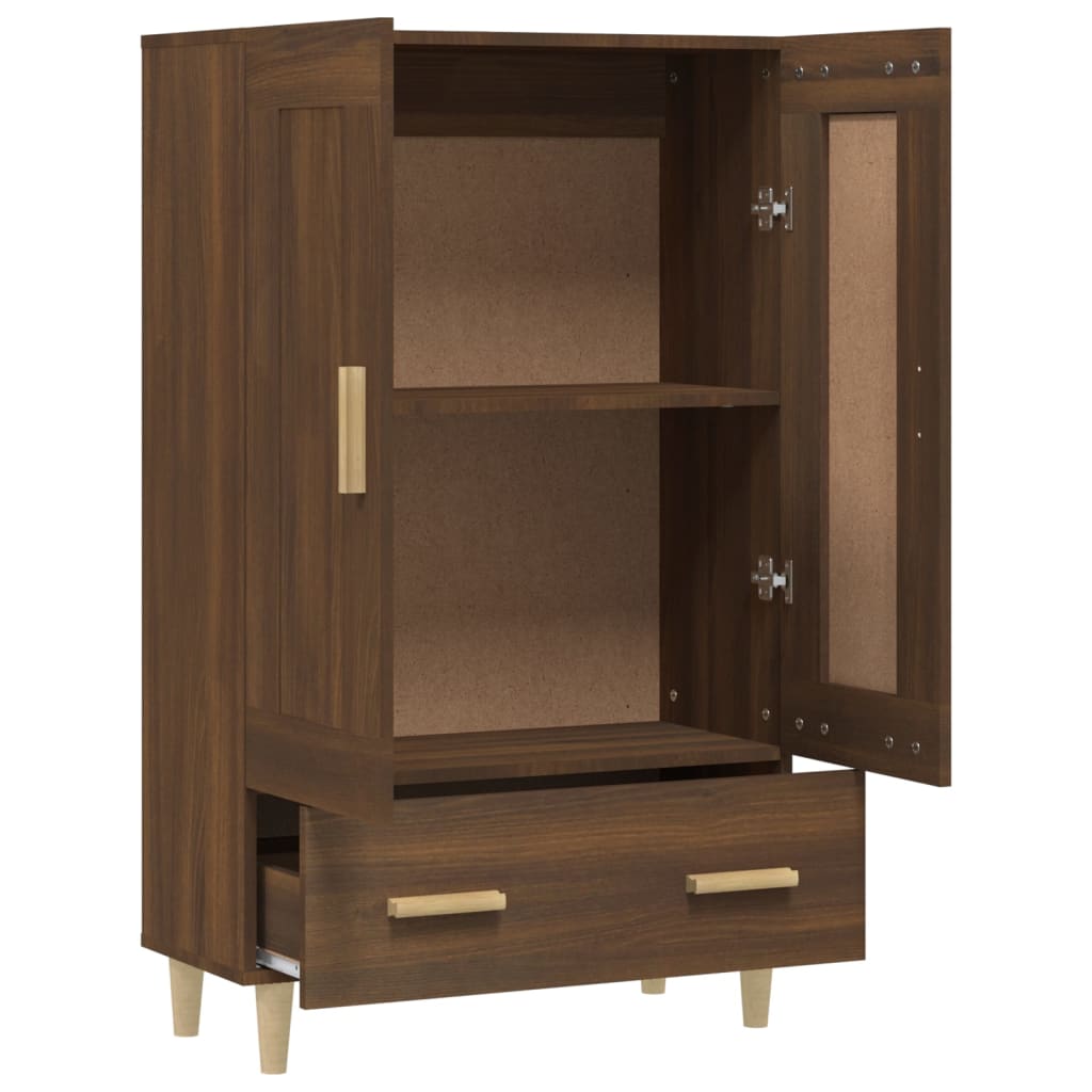 vidaXL Buffet Chêne marron 70x31x115 cm Bois d'ingénierie