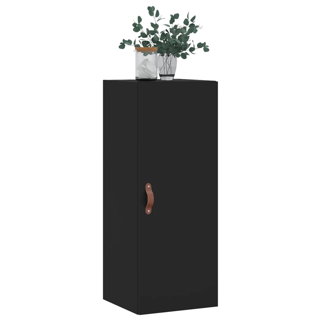 vidaXL Armoire murale noir 34,5x34x90 cm