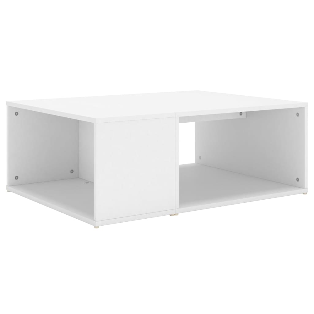 vidaXL Table basse blanc 90x67x33 cm bois d'ingénierie
