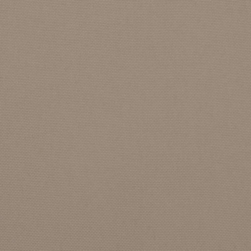 vidaXL Coussin de chaise de terrasse taupe (75+105)x50x3 cm