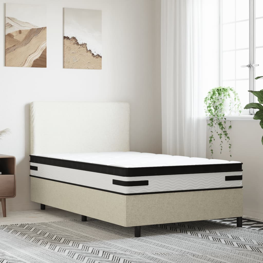 vidaXL Matelas à ressorts ensachés moyen plus 120x200 cm