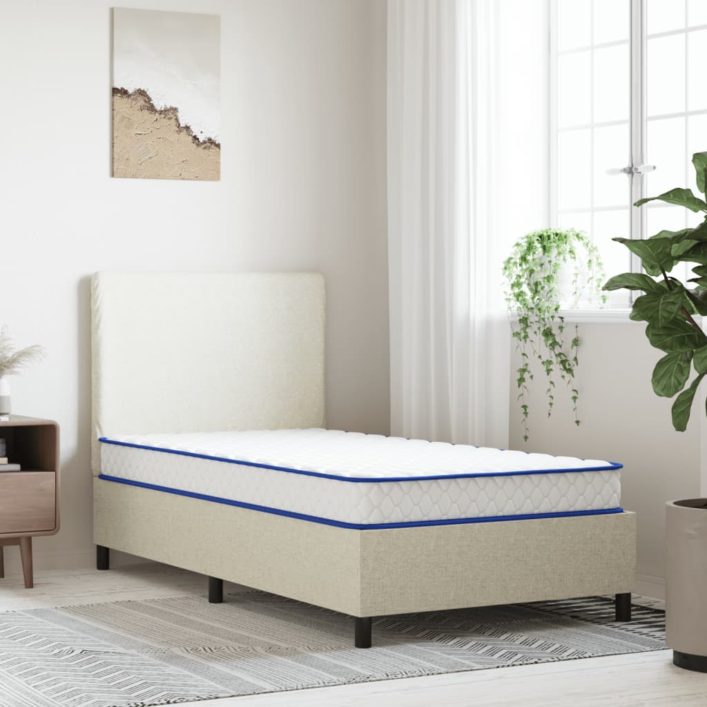 vidaXL Matelas en mousse à mémoire de forme blanc 100x200x17 cm