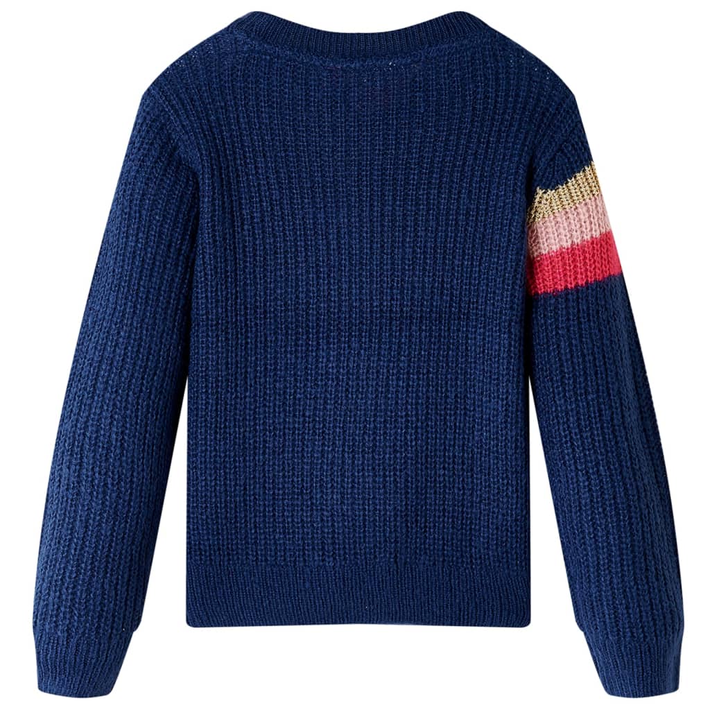 Pull-over tricoté pour enfants bleu marine 92