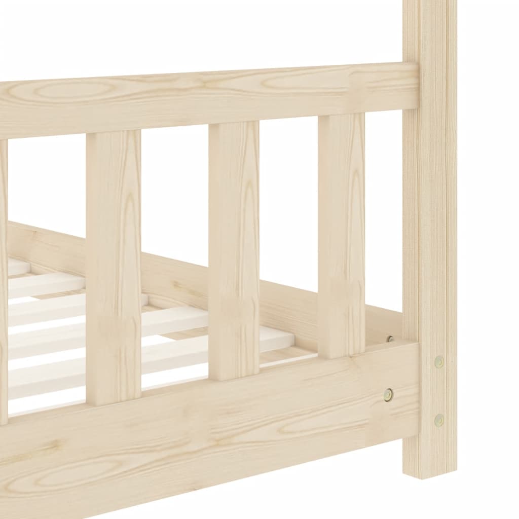 vidaXL Cadre de lit d'enfant Bois de pin massif 80x160 cm