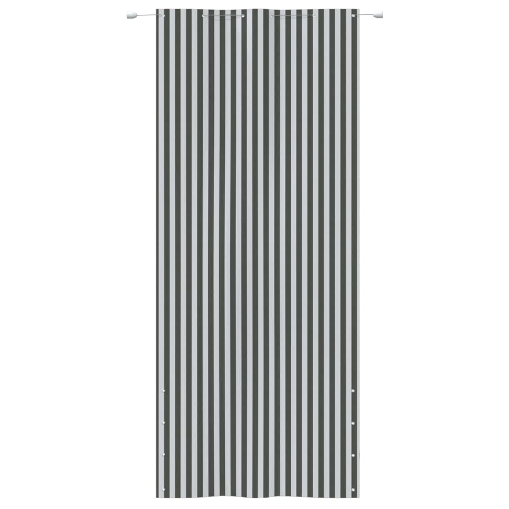 vidaXL Écran de balcon Anthracite et blanc 120x240 cm Tissu Oxford