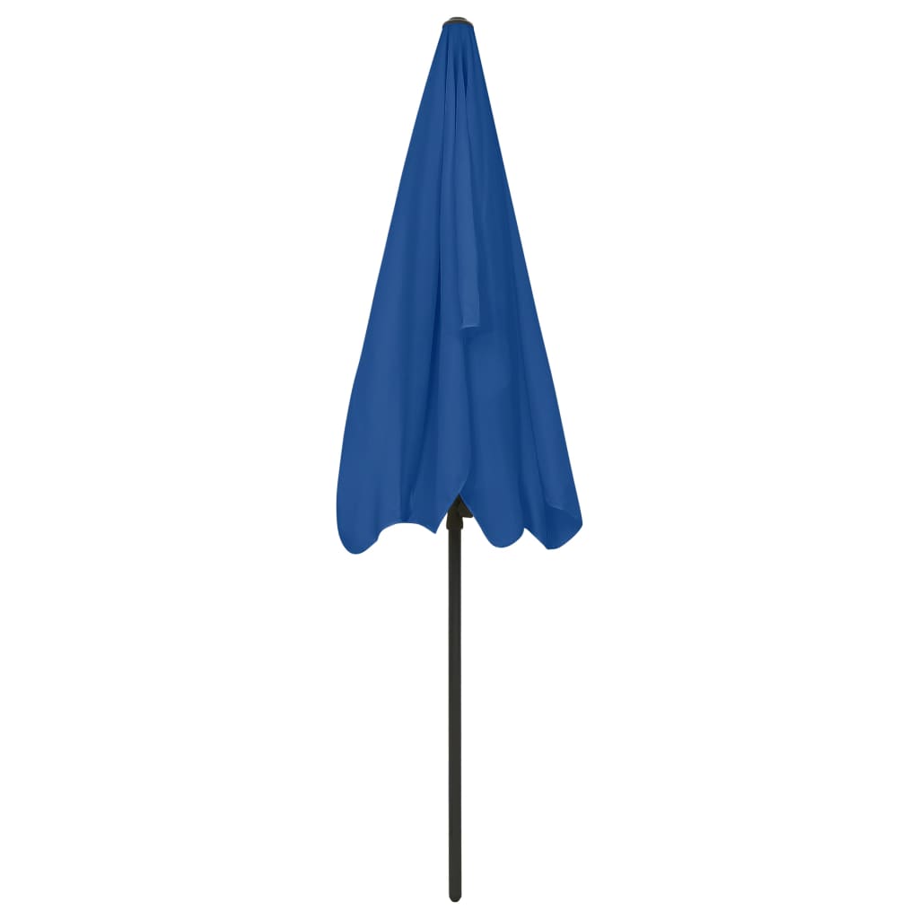 vidaXL Parasol de plage bleu azuré 200x125 cm