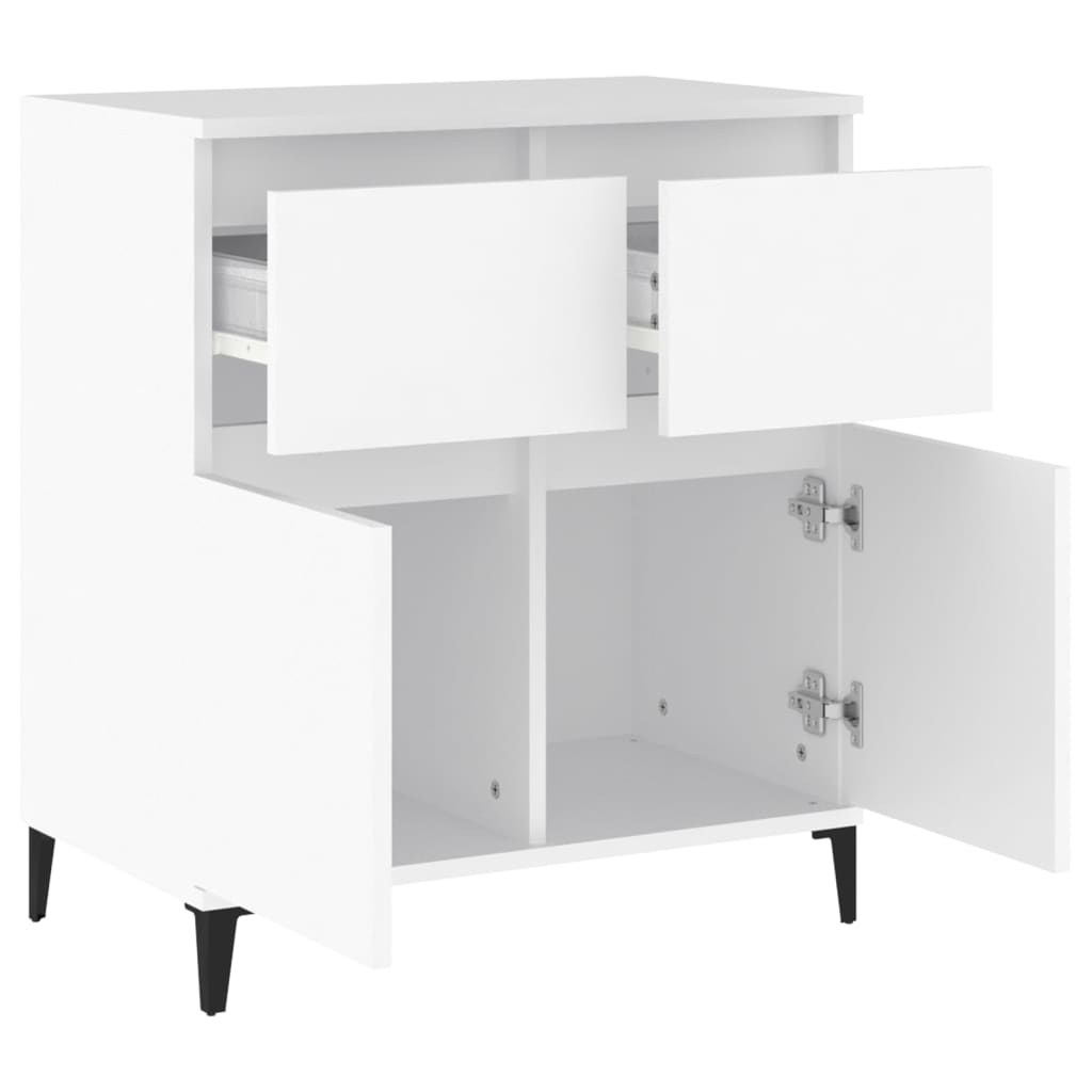 vidaXL Buffet Blanc 60x35x70 cm Bois d'ingénierie