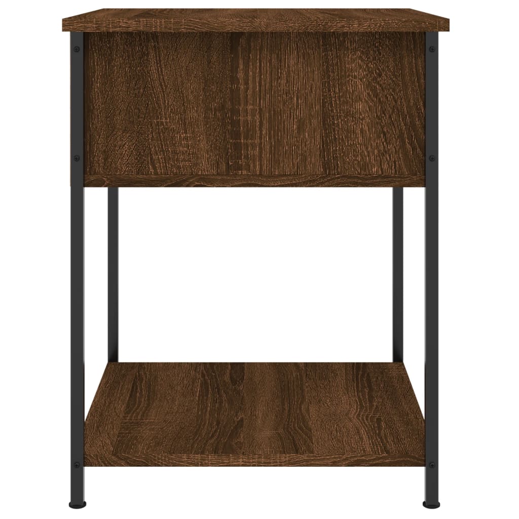 vidaXL Tables de chevet 2 pcs chêne marron 44x45x58 cm bois ingénierie