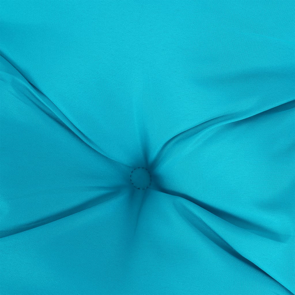 vidaXL Coussins de palette 2 pcs turquoise tissu