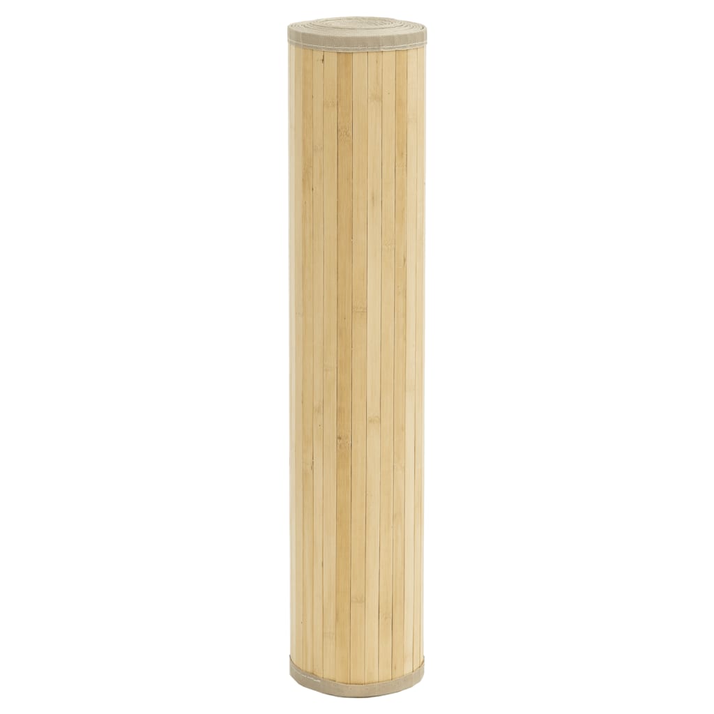 vidaXL Tapis rectangulaire naturel clair 100x400 cm bambou