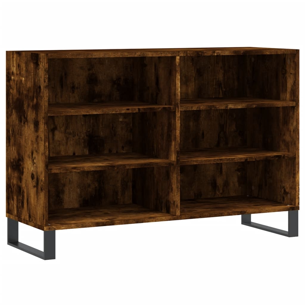 vidaXL Buffet chêne fumé 103,5x35x70 cm bois d'ingénierie