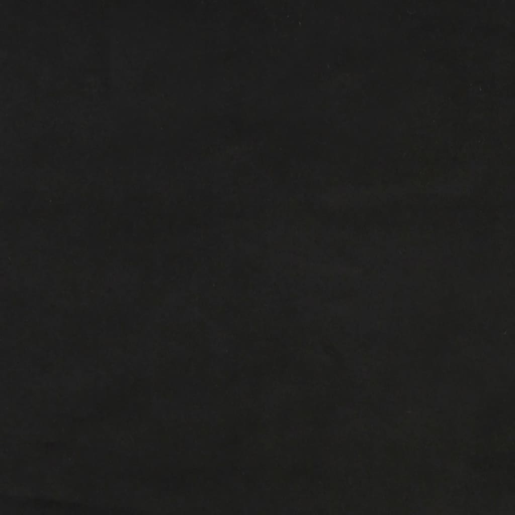 vidaXL Cadre de Lit Noir 200x200 cm Velours