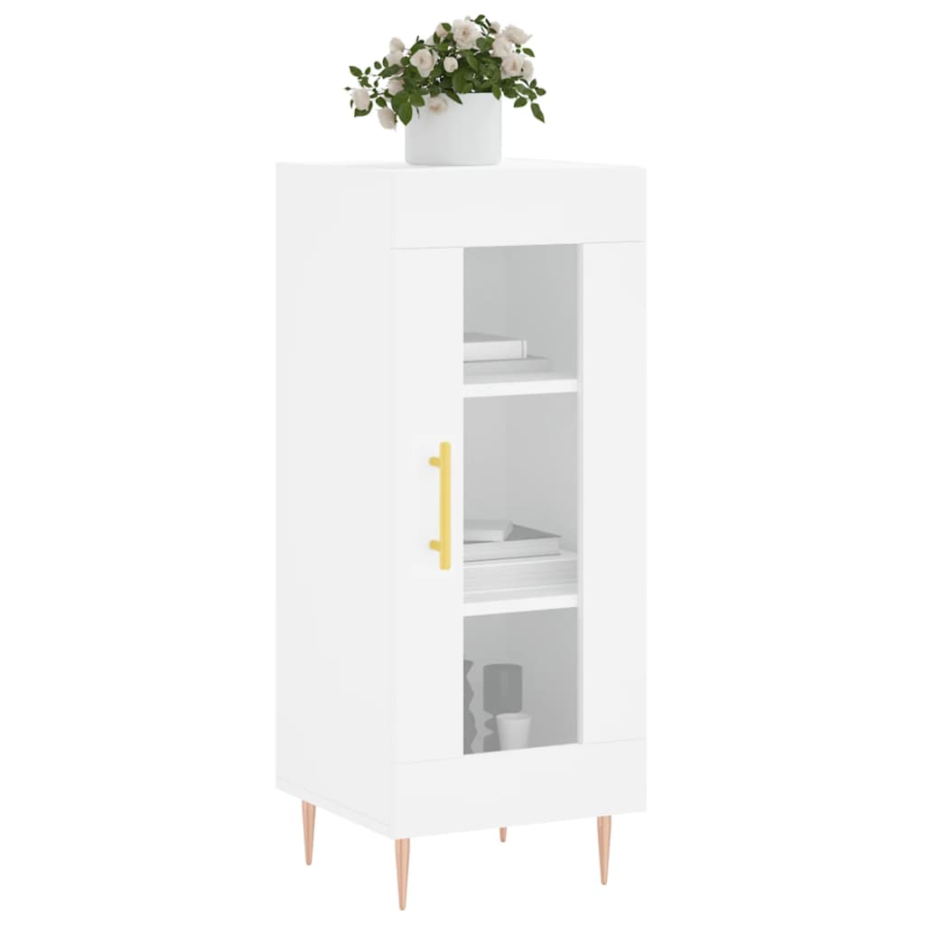 vidaXL Buffet blanc 34,5x34x90 cm bois d'ingénierie