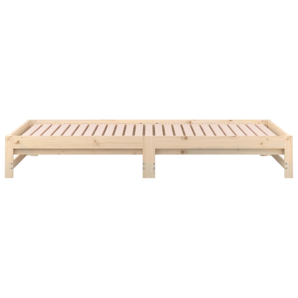 vidaXL Lit coulissant 2x(90x200) cm Bois de pin massif