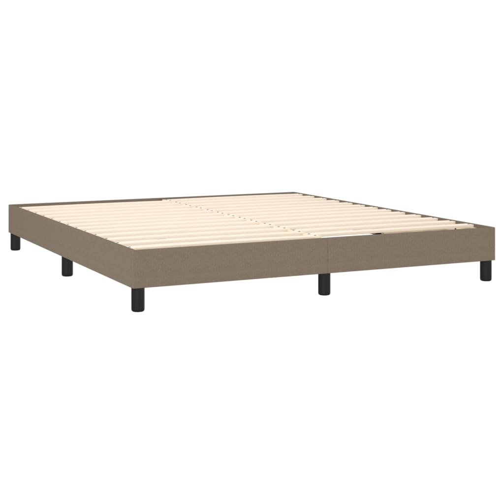 vidaXL Cadre de lit Taupe 180x200 cm Tissu