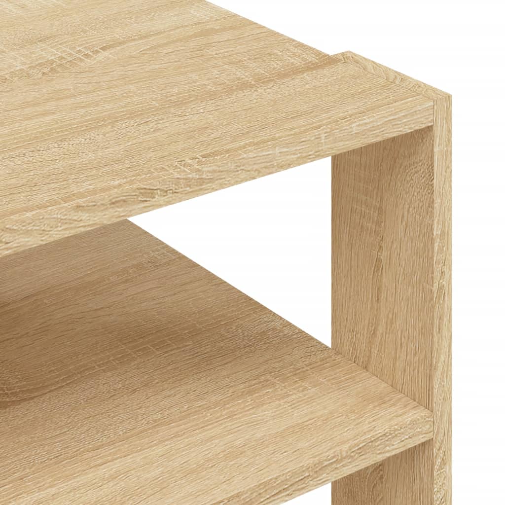 vidaXL Table basse chêne sonoma 59,5x59,5x40 cm bois d'ingénierie
