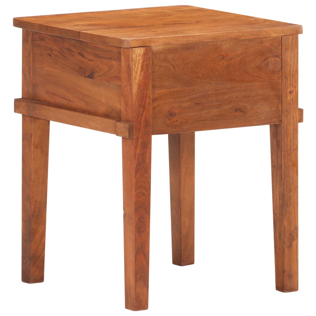 vidaXL Table de chevet 40x40x50 cm Bois d'acacia massif