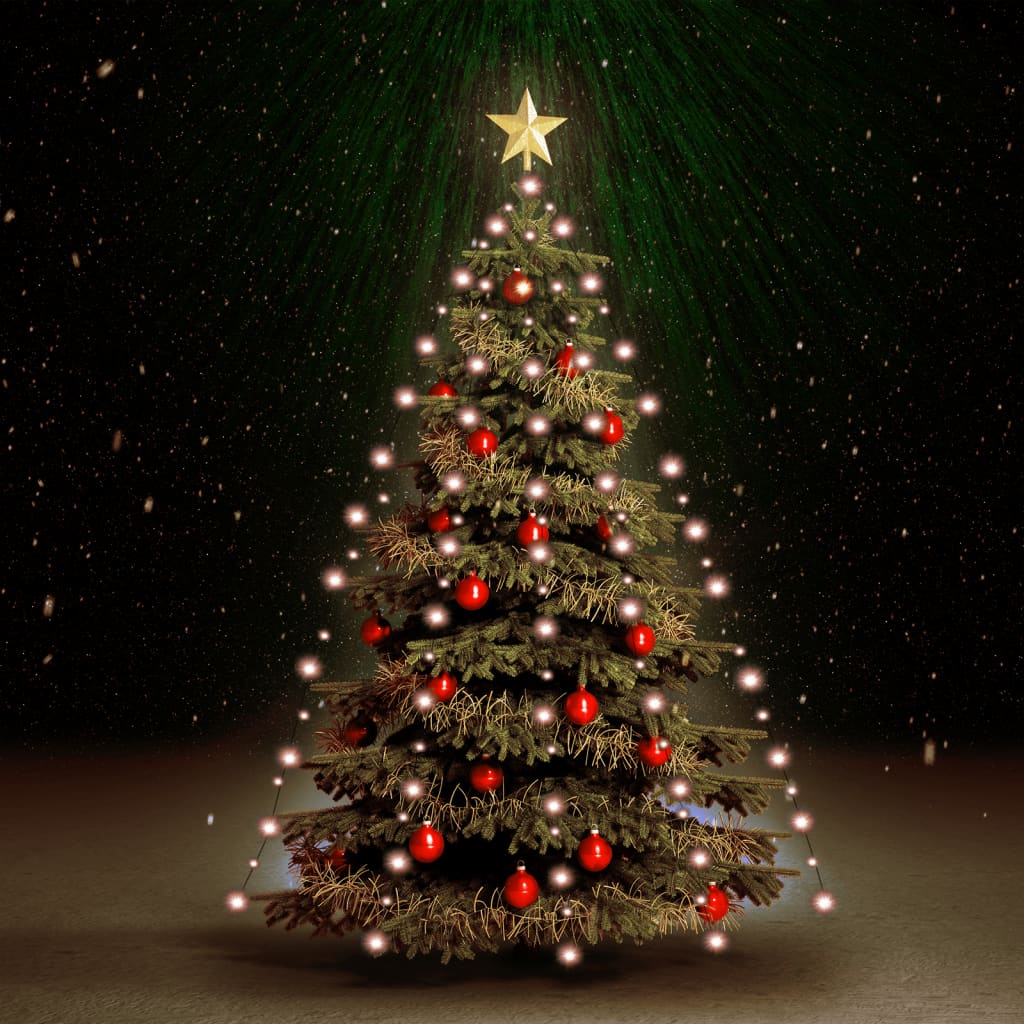 vidaXL Guirlande lumineuse d'arbre de Noël avec 210 LED 210 cm