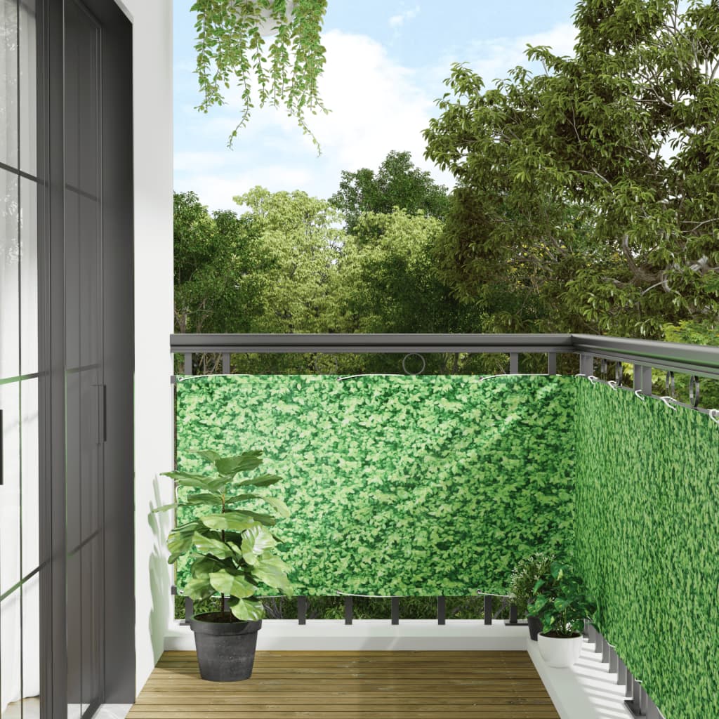 vidaXL Écran d'intimité de jardin aspect de plante vert 1000x75 cm PVC