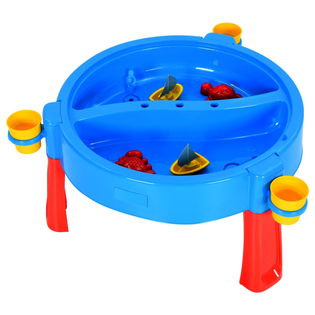 vidaXL Table à eau et sable pour enfants 3-1