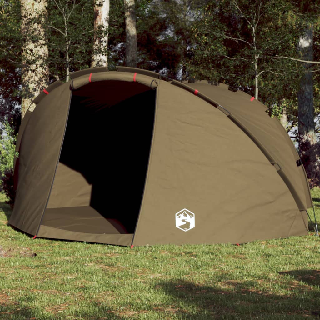 vidaXL Tente de pêche 5 personnes vert olive imperméable