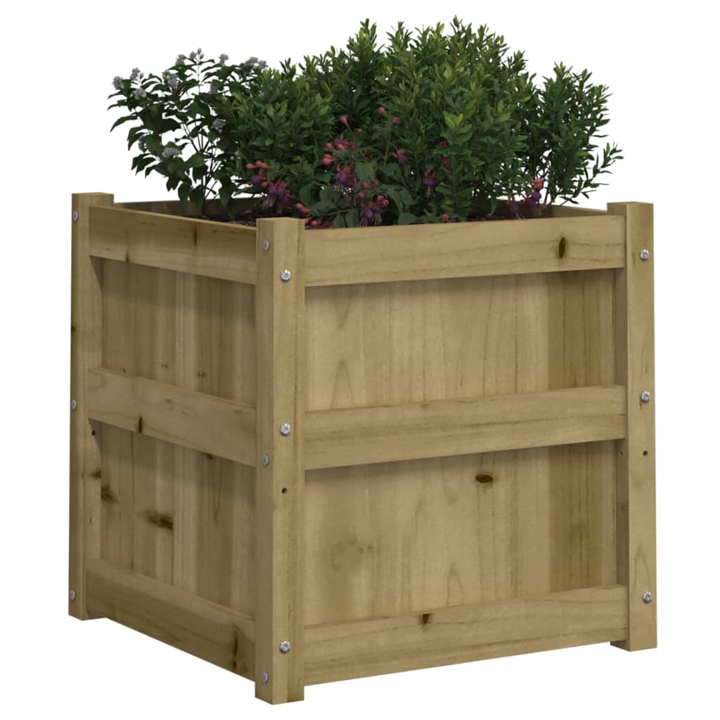 vidaXL Jardinières 2 pcs bois de pin imprégné