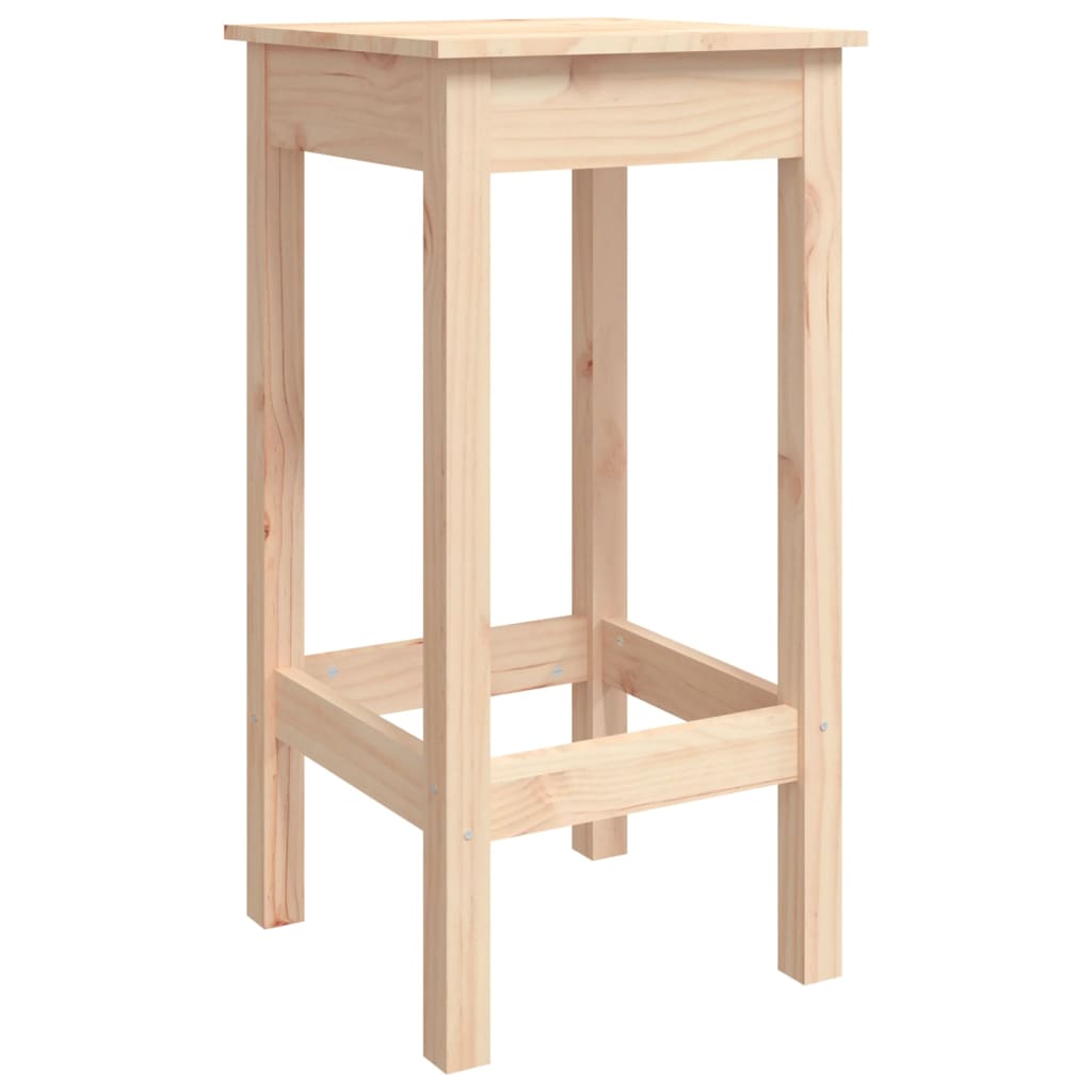 vidaXL Ensemble de bar 3 pcs Bois de pin massif