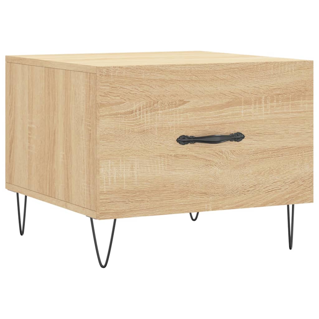 vidaXL Table basse Chêne sonoma 50x50x40 cm Bois d'ingénierie