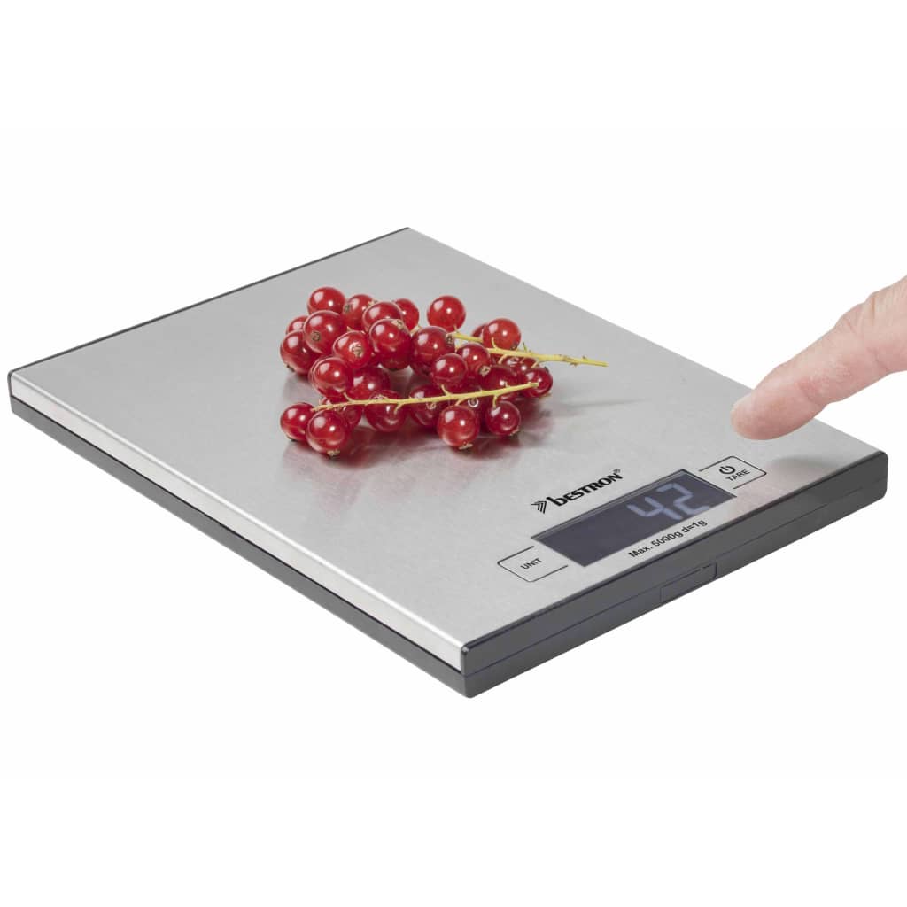 Bestron Balance électronique de cuisine AKS1000S Inox 5 kg