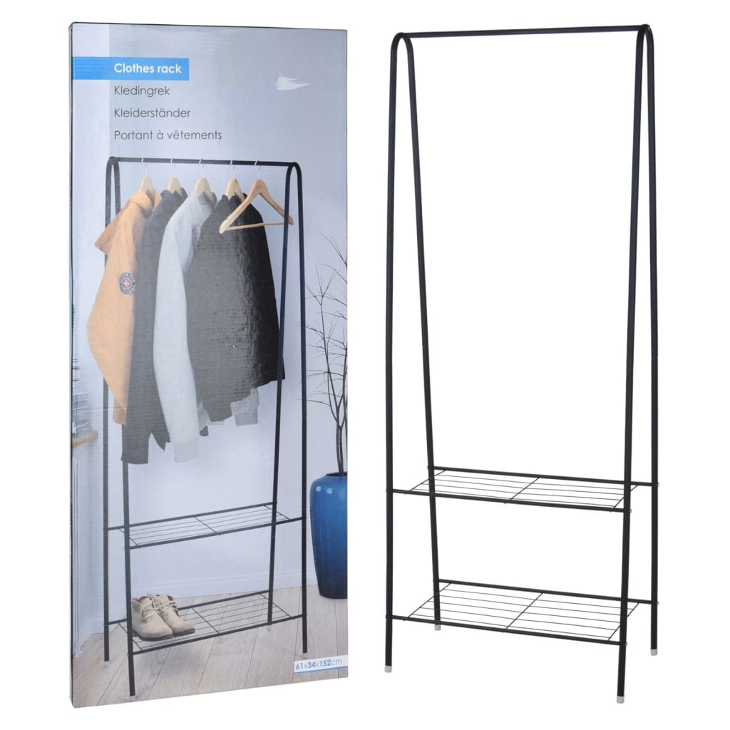 Storage solutions Porte-vêtements avec 2 niveaux 61x34x152 cm